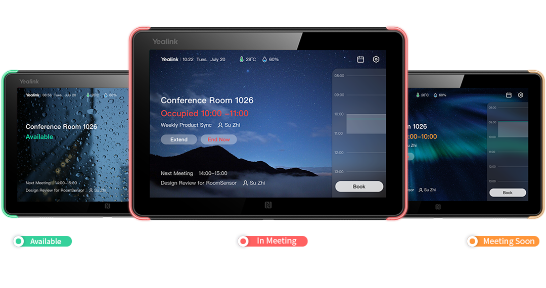 8-inch Teams Room Scheduling Panel