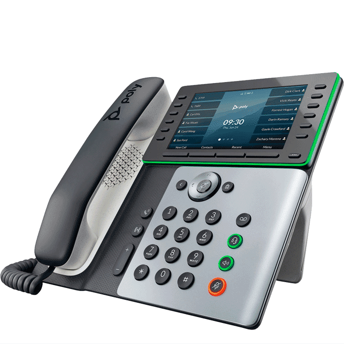 Poly Edge E550 IP Business Desk Phone (PoE)