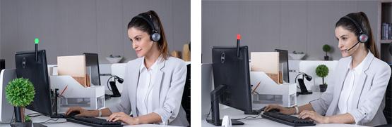 The Yealink BLT60 helps to boost great productivity in the office. With its star/heart/square shape light guide, no matter which one you choose, people around you can always know your working state. 